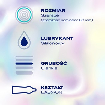 Durex Invisible XL, prezerwatywy powiększone,  3 szt.