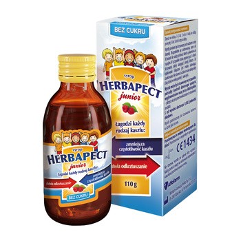 Herbapect Junior bez cukru, syrop, 110 g