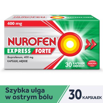 Nurofen Express Forte, 400 mg, kapsułki miękkie, 30 szt.