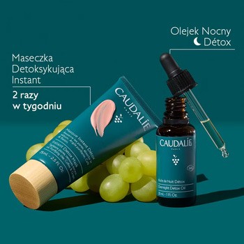 Caudalie Vinoclean, olejek do twarzy Nocny Detox, 30 ml