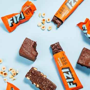 Fizi, Brownie Babe, Guilty Pleasure, baton orzechowo–czekoladowy, 45 g