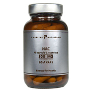 Pureline Nutrition NAC N-acetylo-L-cysteina 500 mg, kapsułki, 60 szt.