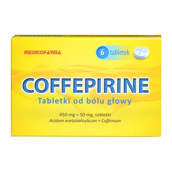 Coffepirine Tabletki od bólu głowy 450 mg+50 mg 6 szt [MARCMED]
