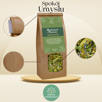 Green Mornings, Herbarium Naturae, Spokój Umysłu, kompozycja zielonej herbaty, 50 g