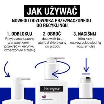 Neutrogena Formuła Norweska Sensitive, głęboko nawilżający balsam do ciała, 400 ml