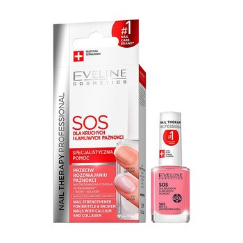 Eveline, SOS odżywka wzmacniająca do paznokci, 12 ml