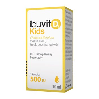 Ibuvit D3 Kids, 15000 IU/ml, krople doustne, 10 ml