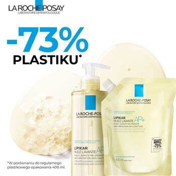 La Roche-Posay Lipikar, olejek myjący AP+ uzupełniający poziom lipidów, refill, 400 ml