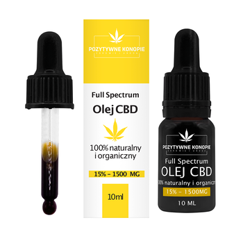 Pozytywne Konopie, olejek konopny CBD 15%, 10 ml
