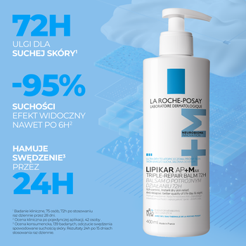 La Roche-Posay Lipikar Baume AP+Max, balsam o potrójnym działaniu, 400 ml