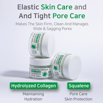 APLB AHA BHA PHA Centella Facial Cream, krem złuszczająco-kojący do twarzy z kwasami i wąkrotą azjatycką, 55 ml