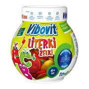 alt Vibovit Literki, żelki z witaminami, smak owocowy, 50 szt.