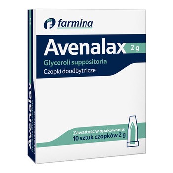 Avenalax (Czopki glicerolowe), 2 g, 10 szt. (Avena)