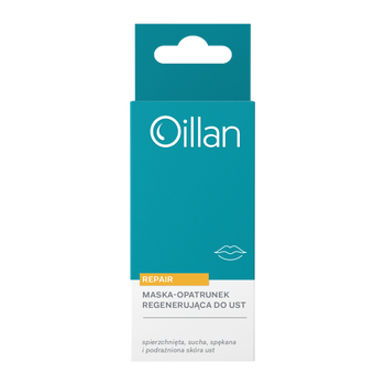 Oillan Rapair, maska-opatrunek regenerujący do suchych i spierzchniętych ust, 15 g