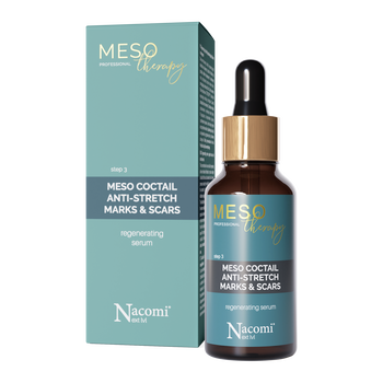 Nacomi Next LVL Meso therapy, regenerujący koktajl zapobiegający bliznom i rozstępom, 30 ml