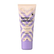 Eveline Cosmetics Better Than Perfect, nawilżająco-kryjący podkład z formułą No Transfer, 01 Ivory, 30 ml
