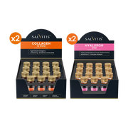 Zestaw Salvitis Hyaluron 250, 30 ml x 30 szt. + Salvitis Collagen 12000, 30 ml x 30 szt.