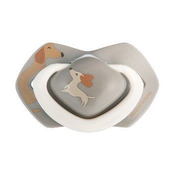 Canpol Babies, smoczek silikonowy 18m+ symetryczny Dogs, 2 szt.