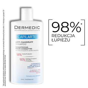 Dermedic Capilarte, szampon zwalczający łupież i jego przyczyny, 300 ml