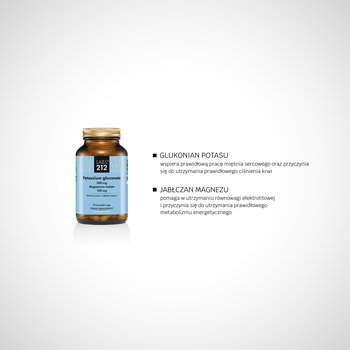 LABS212 Potassium gluconate, kapsułki, 90 szt.
