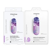 Zestaw L`Biotica, maska na tkaninie, 23 ml + odmładzające płatki pod oczy ze śluzem ślimaka, 3 x 2 szt.