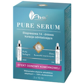 Ava Pure Serum, serum, efekt odnowy komórkowej, 2 x 10 ml