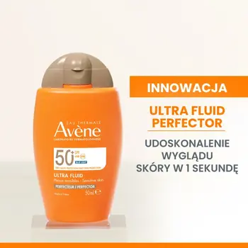 Avene Eau Thermale Ultra Fluid Perfector SPF50+, bardzo wysoka ochrona przeciwsłoneczna, 50 ml