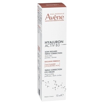 Avene Eau Thermale, Hyaluron Activ B3, krem pod oczy o potrójnym działaniu, 15 ml