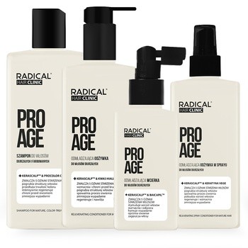 Farmona Radical Hair Clinic ProAge, odmładzająca odżywka w sprayu do włosów dojrzałych, 200 ml