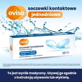 Oviso, soczewki kontaktowe, miesięczne