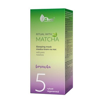 AVA Ritual with Matcha, maska-krem na noc, 50 ml