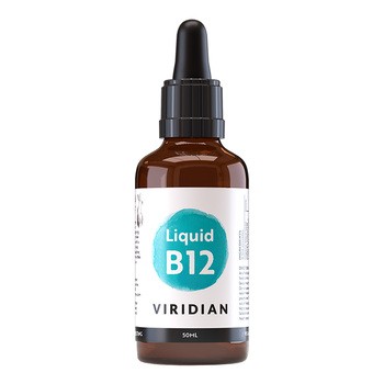 Viridian, Witamina B12, krople, 50 ml