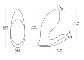 Lovense Flexer, wibrator sterowany aplikacją, 1 szt.
