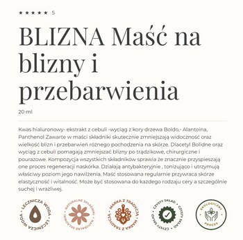 Gorvita, Blizna, maść na blizny i przebarwienia, 20 ml