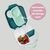 B.box, Mini Lunchbox Blue Slate, 1 szt.