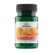 Swanson Witamina B12 1000 mcg z kwasem foliowym, tabletki podjęzykowe, 60 szt. https://azcdn.doz.pl/image/d/product/328995c4-scale-180x180.png