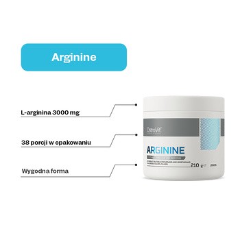 OstroVit Arginine, proszek, smak cytrynowy, 210 g