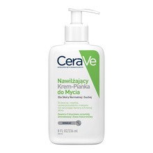 CeraVe, krem-pianka do mycia twarzy i demakijażu dla skóry normalnej i suchej, 236 ml