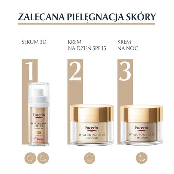 Eucerin Hyaluron-Filler + Elasticity krem na dzień SPF 15, do skóry dojrzałej, przeciwzmarszczkowy, 50 ml