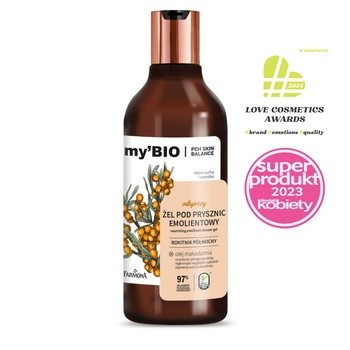 my'BIO, odżywczy żel pod prysznic, emolientowy, 500 ml