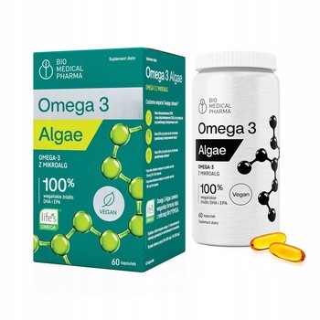Omega 3 Algae, kapsułki miękkie, 60 szt.