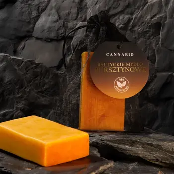 CannaBio Bałtyckie Mydło Bursztynowe, mydło, 85 g