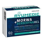 Medifar Ayumedic Morwa + Berberyna HCL, kapsułki twarde, 60 szt. https://azcdn.doz.pl/image/d/product/5e03d498-scale-180x180.png