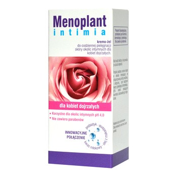 Menoplant Intimia, kremo-żel, do codziennej pielęgnacji skóry okolic intymnych, 30 ml