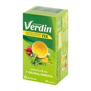 alt Verdin fix z zieloną herbatą,  zioła do zaparzania, saszetki, 20 szt.