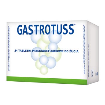 Gastrotuss, tabletki do żucia na refluks, 24 szt.