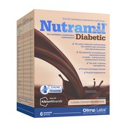 Olimp Nutramil Complex Diabetic, proszek o smaku intensywnej czekolady, 6 saszetek