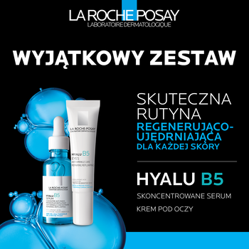 Zestaw La Roche-Posay Hyalu B5, serum przeciwzmarszczowe, 30 ml + Krem pod oczy przeciwzmarszczkowy, 15 ml