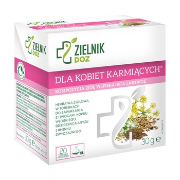 ZIELNIK DOZ Dla kobiet karmiących, herbatka ziołowa, 1,5g x 20 szt.