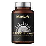 ManLife D3 4000 Premium, 4000 IU,  kapsułki, 120 szt.